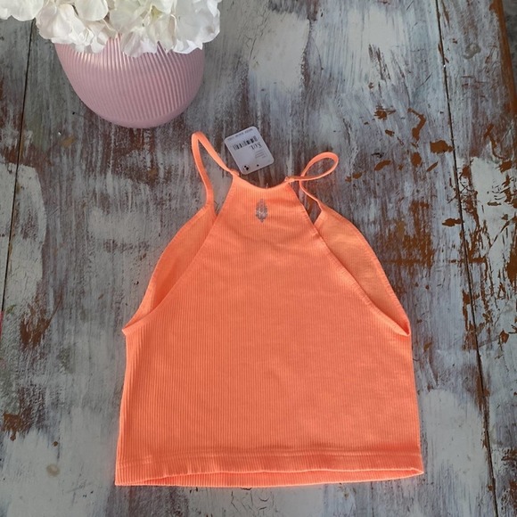 FREE People Cropped Run Tank | Peach Horizon | NWT - Picture 5 of 6